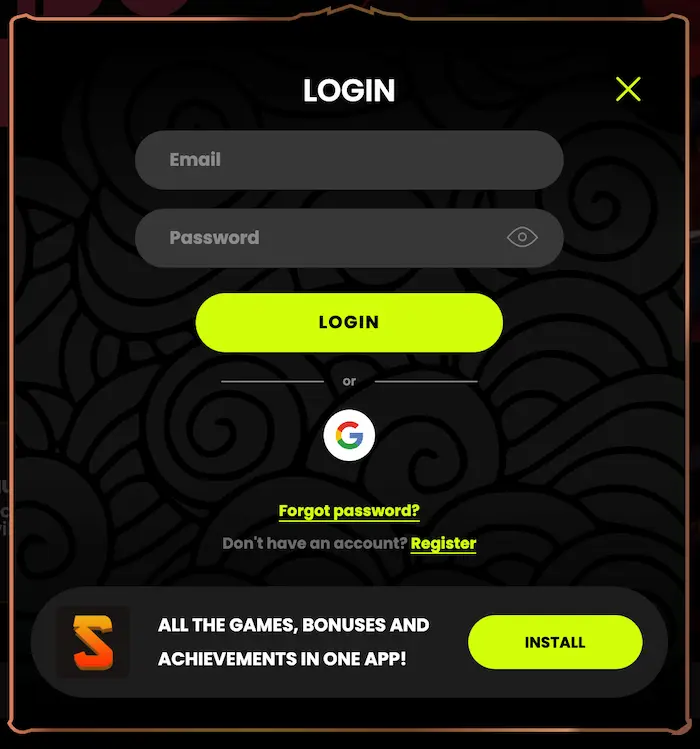SpinSamurai Casino CA login